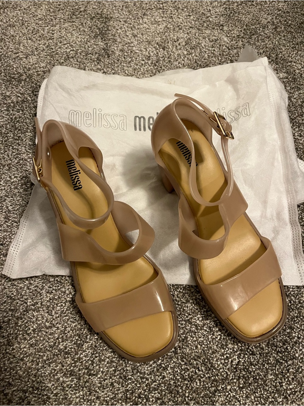 Melissa Strappy Block Heel Sandals 37